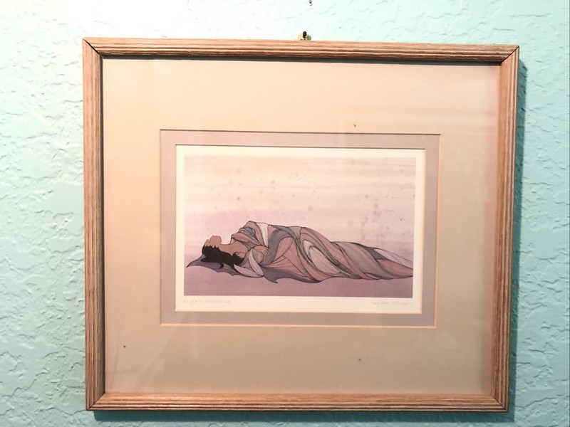 Ioyan Mani Night’s Protection Maxine Noel Canada First Nations Framed Matted Art gallery