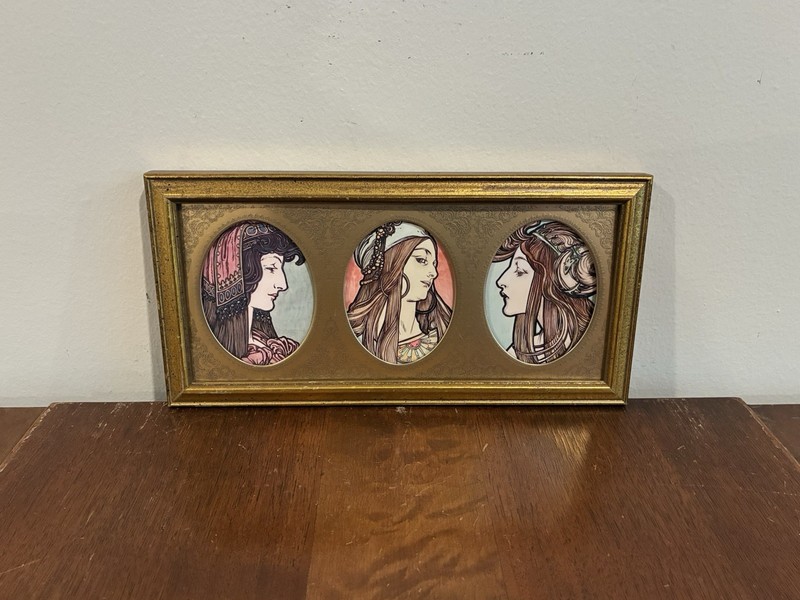 Alphonse Mucha Fouquet Boutique Framed Prints 10x5 Gold Bohemian Art Nouveau