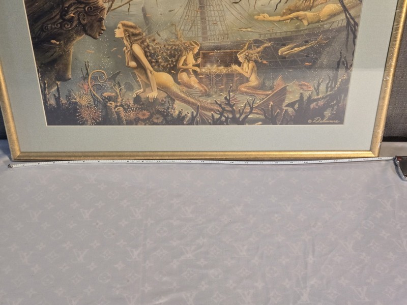 Print Of "The Curious Deep" fantasy artist David Delamare Sealed gallery