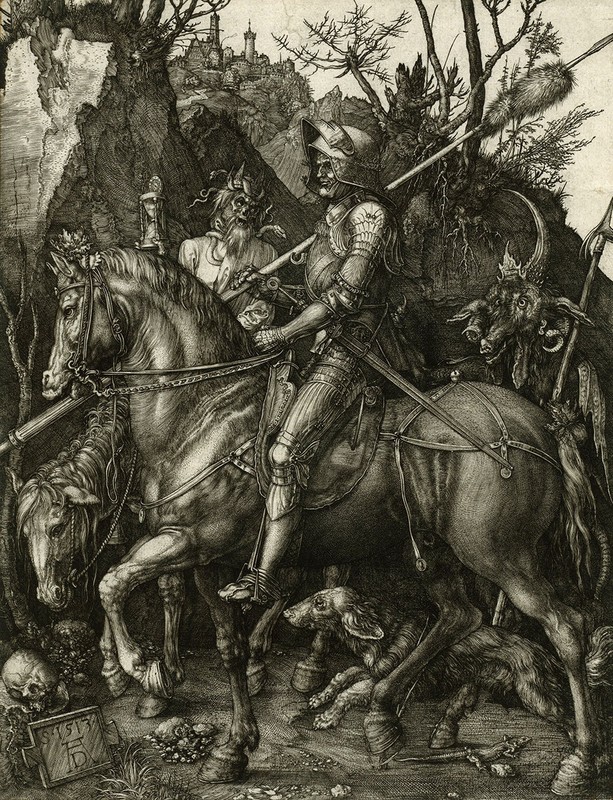 Albrecht Durer : «Knight, Death and the Devil» (1513) — Giclee Fine Art Print