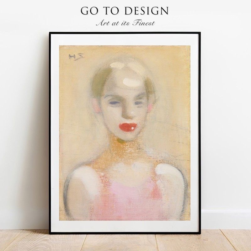 Schjerfbeck Circus Girl 1916 fine art print poster gallery wall Art home decor gallery