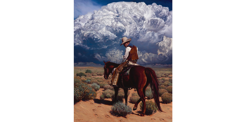 Mark Maggiori MISSING HORSE Signed Numbered Rare Early Print 2017 24″x30″ x/200