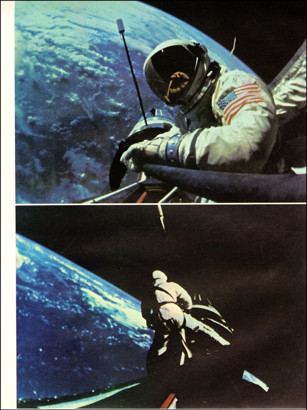 1969 Vintage Print NASA Gemini 11 12 Buzz Aldrin Richard Gordon Space Walk Race