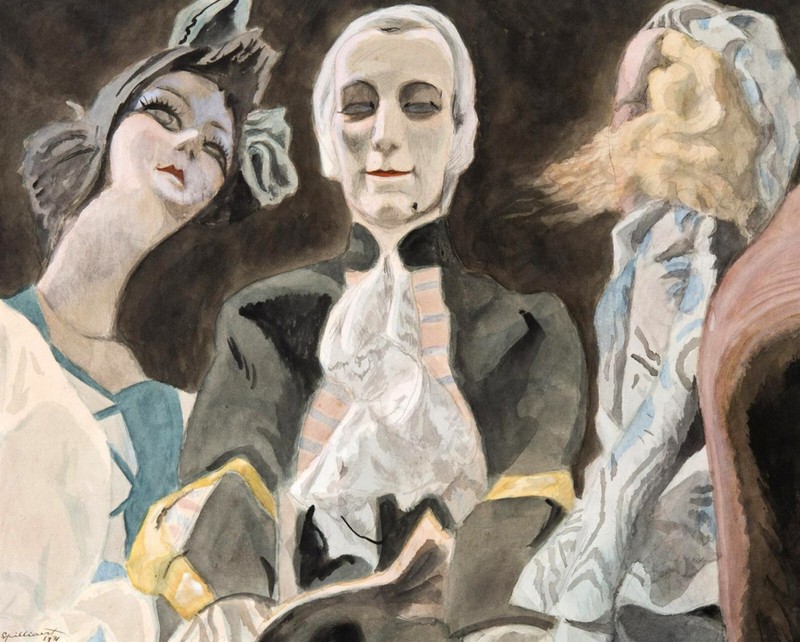 Léon Spilliaert – Drie Poppen – Trois Poupées (1931) Dolls – 17″ x 22″ Art Print