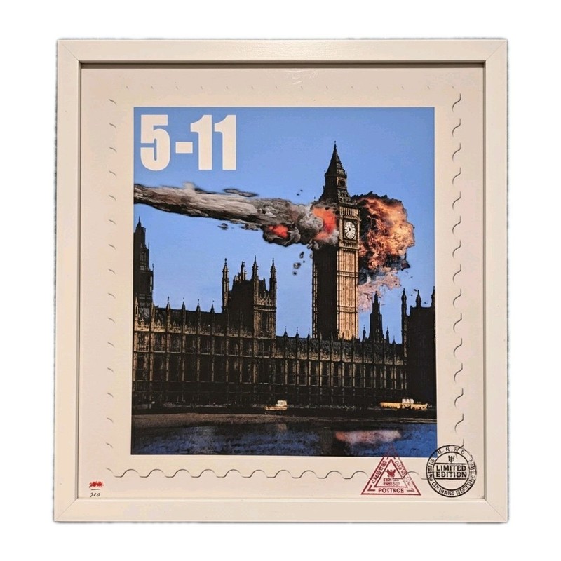 James Cauty 027b 5-11 Guy Fawkes 400th Numbered Limited Edition 05 Stamp of M…