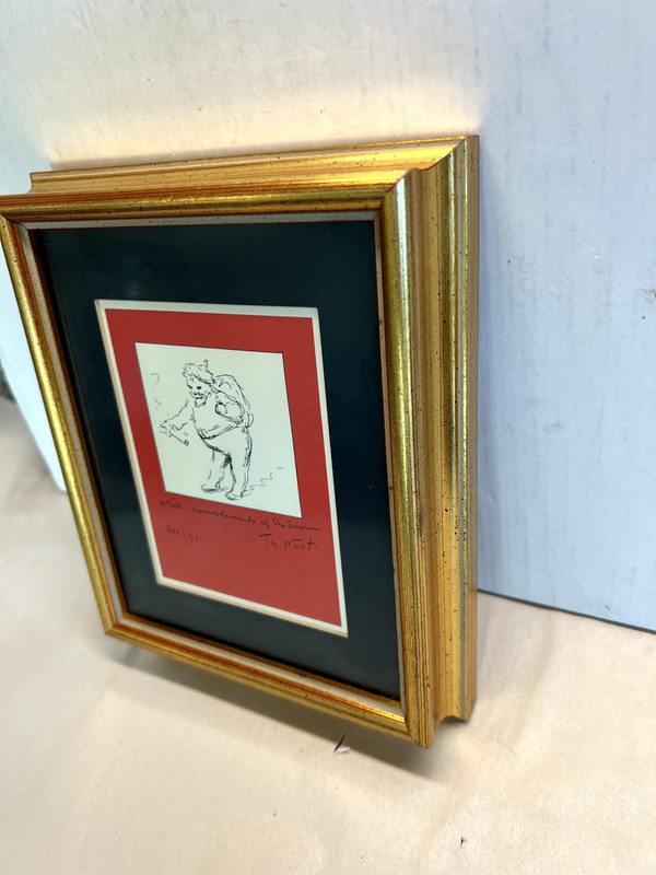 Thomas Nast Pen/Ink Original SANTA CLAUSE Hand-Drawn, Signed Dated Dec 1891 OOAK gallery