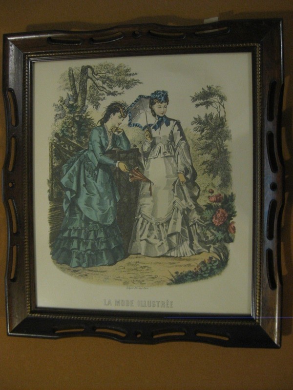 Vintage La Mode Illustree Framed Reproduction Prints (Set of 2) gallery