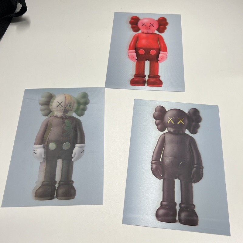 Kaws Postcards 3D Lenticular NGV 2019 Set Of 3