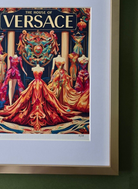 ALEXANDER DULAC | VERSACE Hand Signed Authentic Print Edition of 10 | COA!! gallery