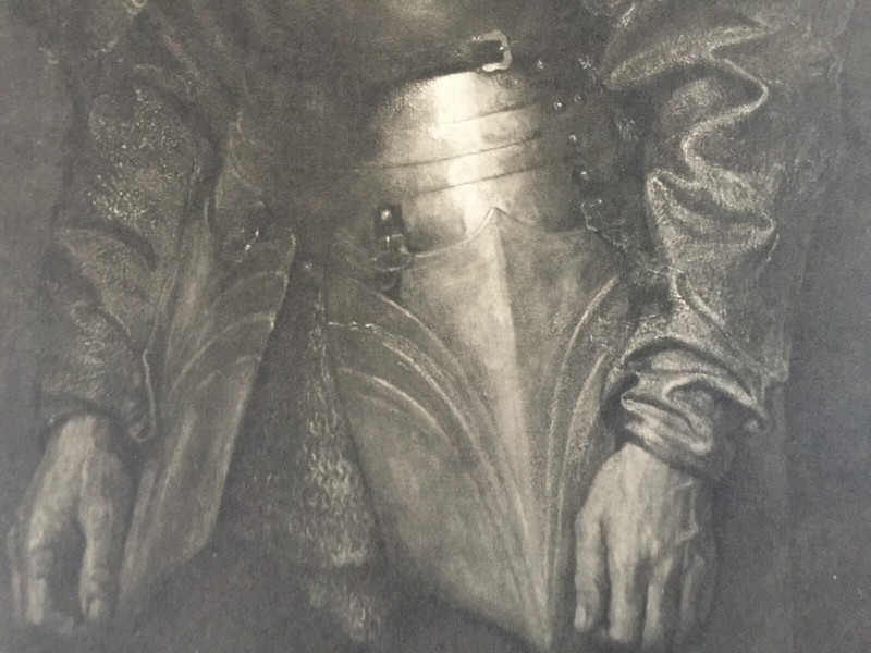 Antique Print A Condottiere c1890s Lord Leighton Victorian Photogravure Artwork gallery