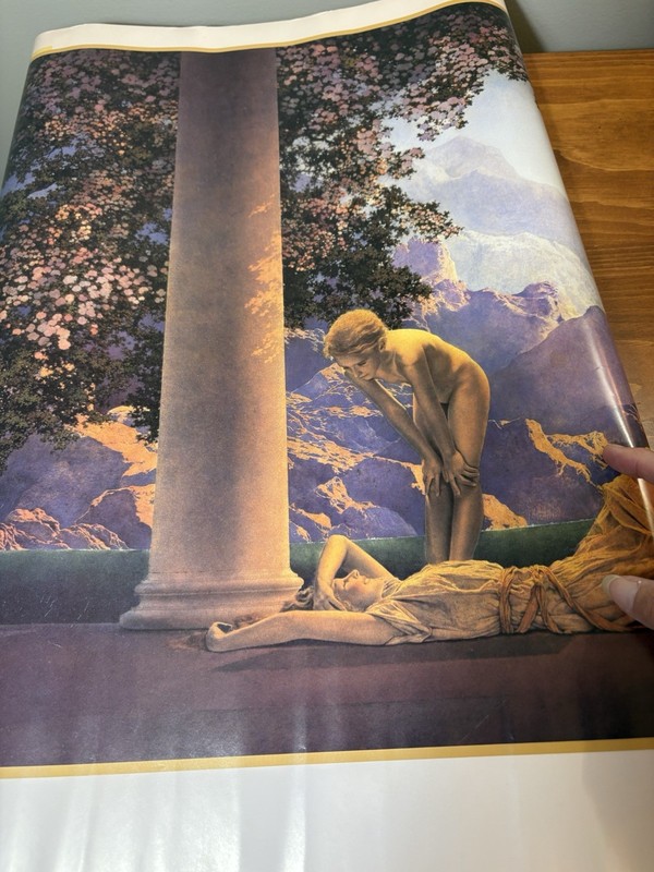 Maxfield Parrish Daybreak 1990s Poster 36x24 Pomegranate Print Unframed gallery