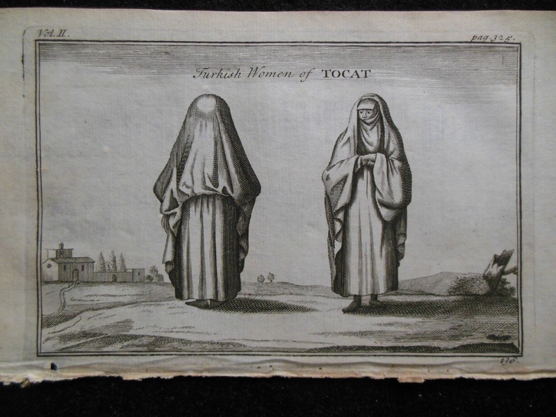 Antiquarian Engraving of Turkish Women of Tocat - 1717 - Turkey, Historical View gallery