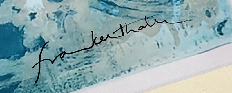 FRAME READY - Hand signed Helen Frankenthaler Lithograph - Matted - 20x16 Inch gallery
