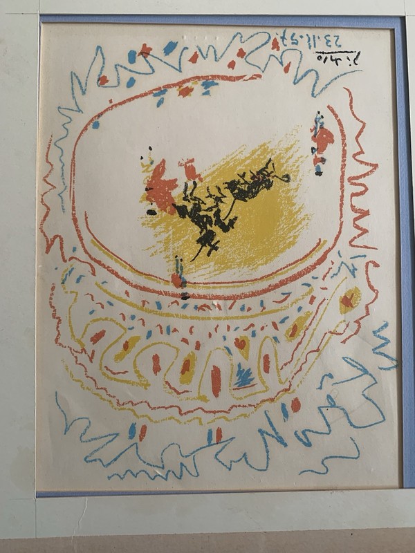 PABLO PICASSO 1970 Offset LITHOGRAPH «THE GUILD» Limited “La Petite Corrida»