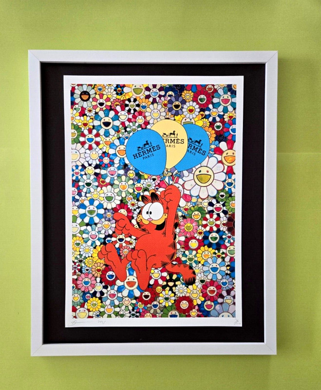🔥DEATH NYC Hand Signed LARGE Print Framed 16x20in COA Garfield Murakami #7