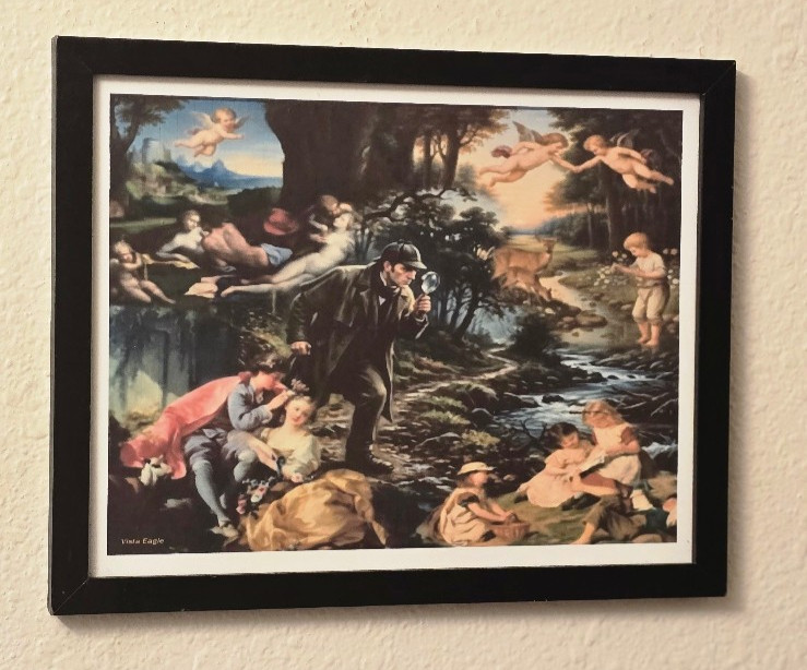 Sherlock Holmes Searching For Love Renaissance Art Framed Art Print, Vista Eagle