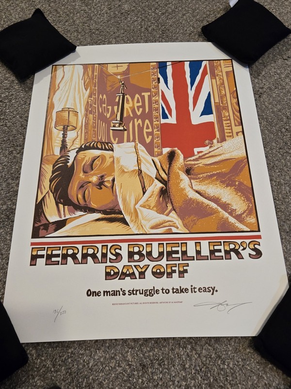 Ferris Buellers Day Off John Hughes Movie Art Print Poster Mondo AJ Masthay /250
