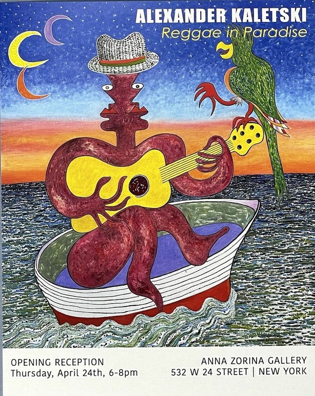 Alexander Kaletski (b. 1946) Art Show Announcement Card 2025 Reggae In Paradise