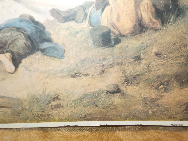 Antique Lithograph Andreas Achenbach Printed in France Large 14x19" Thick Paper gallery