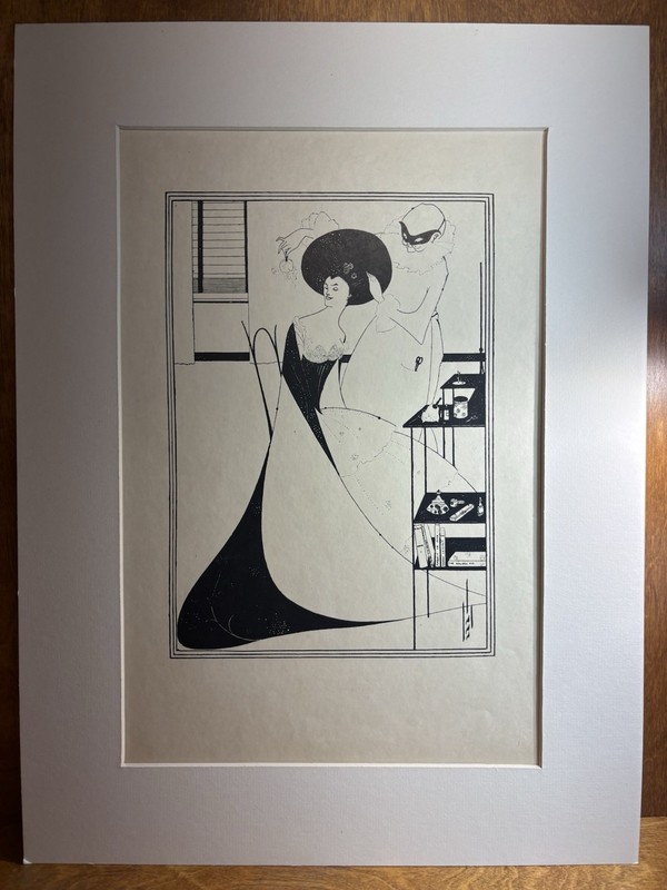The Toilet Of Salome By Aubrey Beardsley 13.25”x10.75” Vintage Print Salome 1894