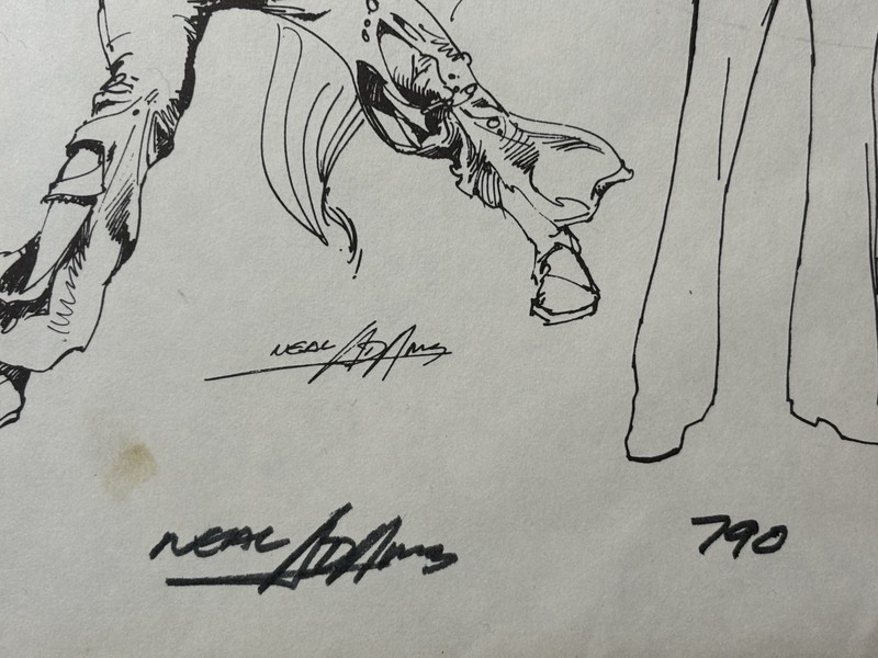 Neal Adams Signed Autographed Portfolio New Heroes 1979 Sal Q Ms Mystic 11”x14” gallery
