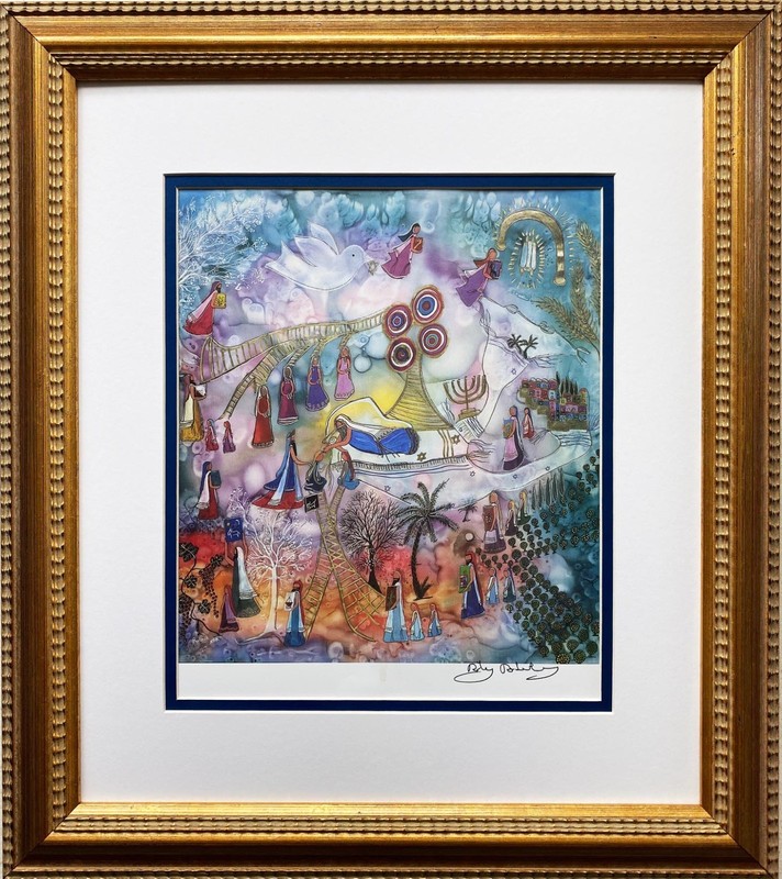 Rothenberg «Exodus» FRAMED Signed Judaic Art Biblical Jewish Torah Blessings NEW