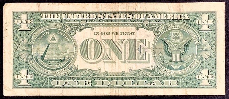 Hand signed - Keith Haring - Doodled $1 Authentic United States Bank Note gallery