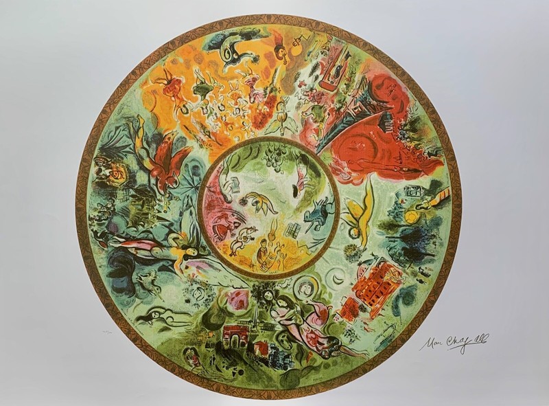 Marc Chagall PARIS OPERA CEILING Signed Limited Edition Large Lithograph Art gallery