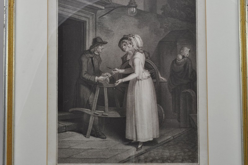 Original Stipple Engraving Wheatley "Knives to Grind" Cries of London 1795 gallery