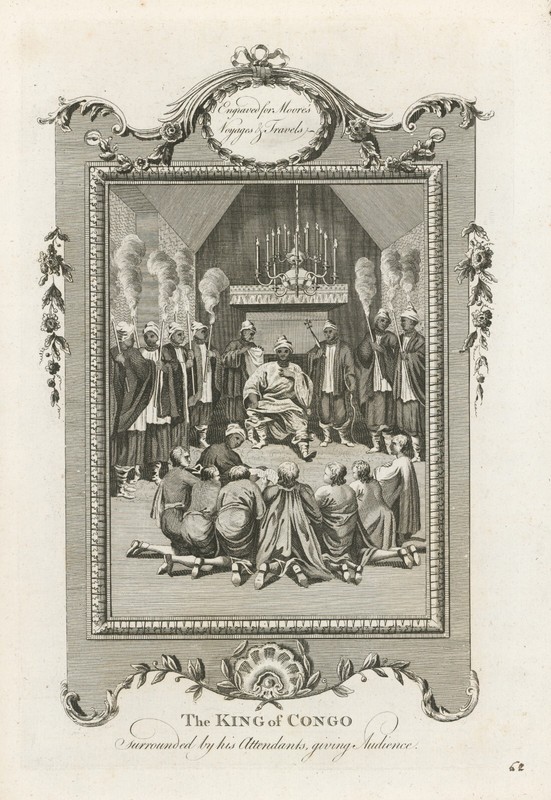 1778 John Moore Engraving «The King of Congo»