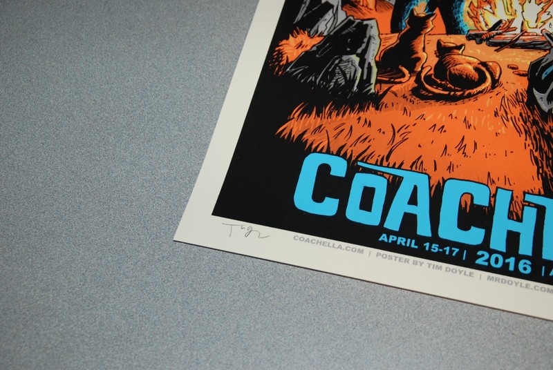 Tim Doyle Coachella Indio 2016 Screen Print Poster Empire Polo Signed AP emek gallery