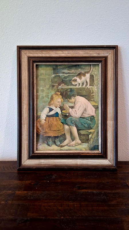 Vintage Gallery Wall Art Set: Clausen Roses, Thompson Seascape, Children, Egret gallery