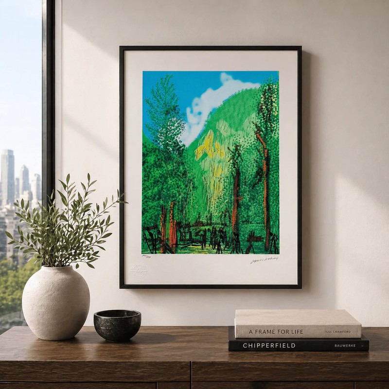 David Hockney 4 Trees Lithograph on Arches 300gsm 16.5x23in (42x59 cm) gallery