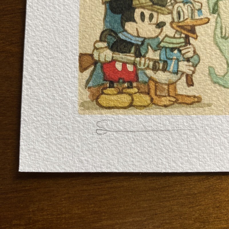 SCOTT C "The Ghost Detectives" 5 x 5 print 236/254 FINE Mickey Mouse GOOFY gallery