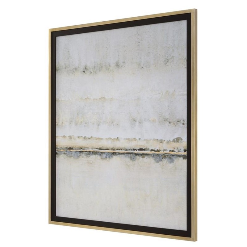 Uttermost Gilded Horizon Wood Paper and Glass Print in Black/Brown/Gold/Gray gallery