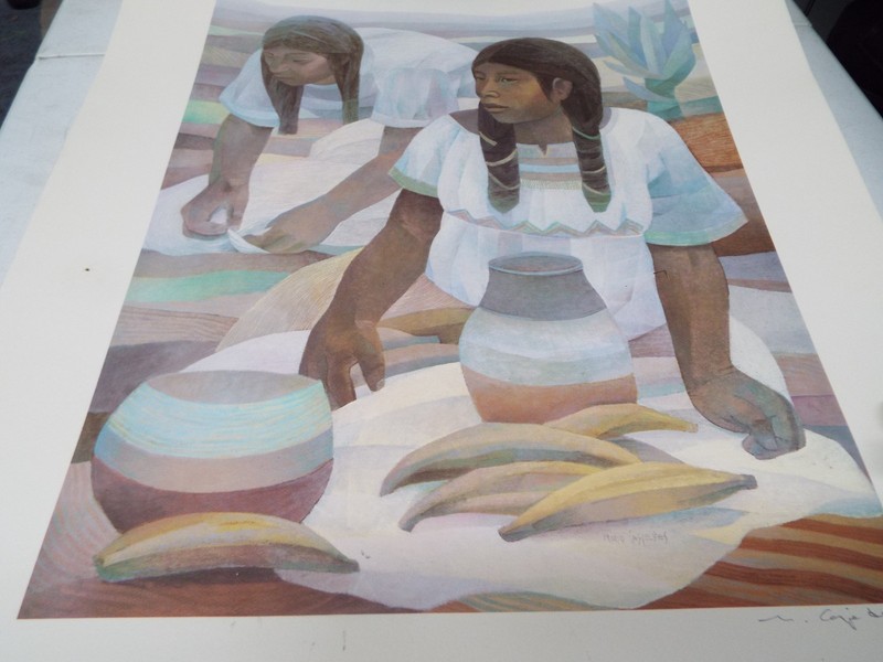 Mario Cespedes, Common Bonds, Native American Print Roughly 19" x 24" gallery