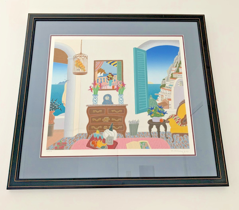 Thomas McKnight ltd ed Serigraph «Hotel Le Sirenuse» – Signed & Numbered 105/175