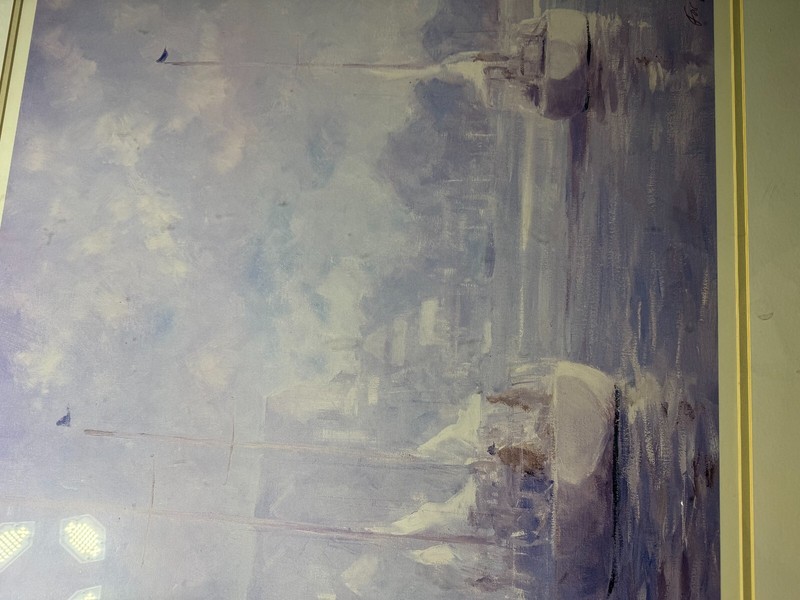 Huge Ray George Ellis (1921 - 2013) "Sailboats Scene" Lithograph - Signed/Framed gallery
