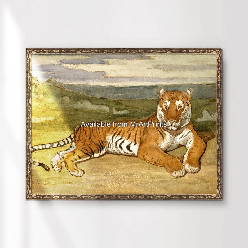 Tiger Painting Art Print Poster Wall Picture Small to Extra Large A4 A3 A2 A1