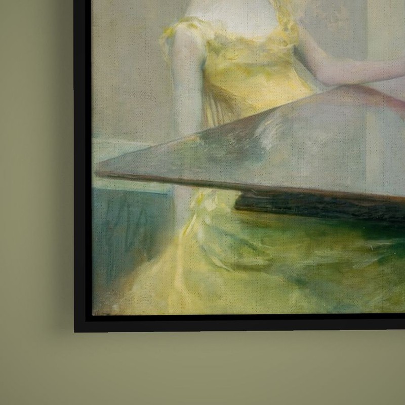 Thomas Wilmer Dewing - A Reading - Art Print on Paper or Canvas gallery