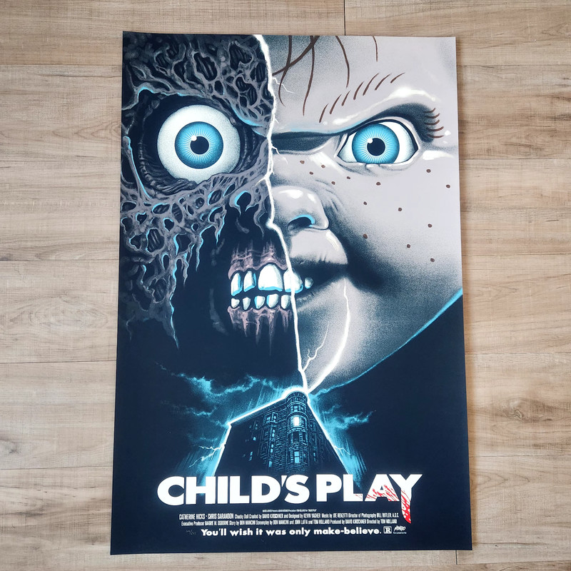 Child’s Play by Gary Pullin Limited Screenprint Mondo Like Horror Chucky Poster