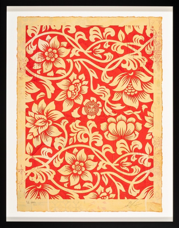 A+ Shepard Fairey – Obey Giant – Floral Takeover – Fine Art – HPM – Ed/8 – 2017