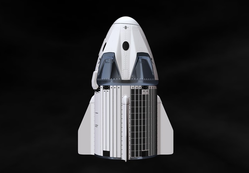 SpaceX Crew Dragon Model Printing - File digital STL - OBJ for 3D Printer gallery