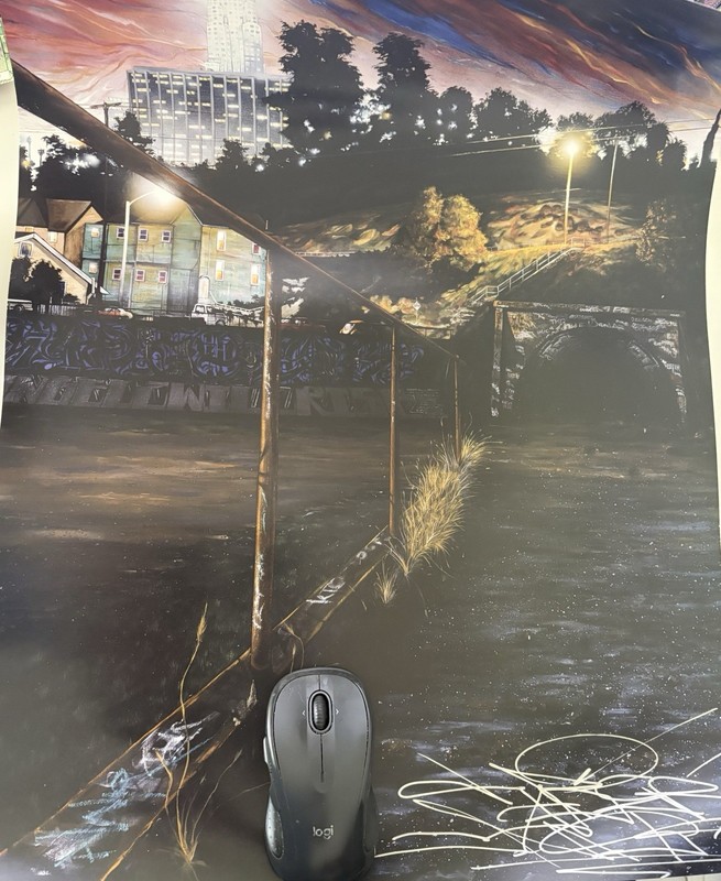 SABER MSK AWR Belmont Tunnel Signed Poster 18×24 Graffiti Print