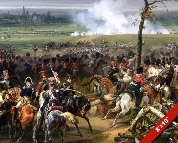 BATTLE OF HANAU PAINTING NAPOLEON FRENCH EMPIRE AUSTRIA WAR ART CANVAS PRINT