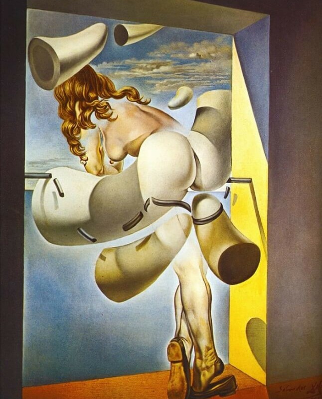 Print – Young Virgin Auto-Sodomized by Her Own Chastity, Salvador Dali 1954