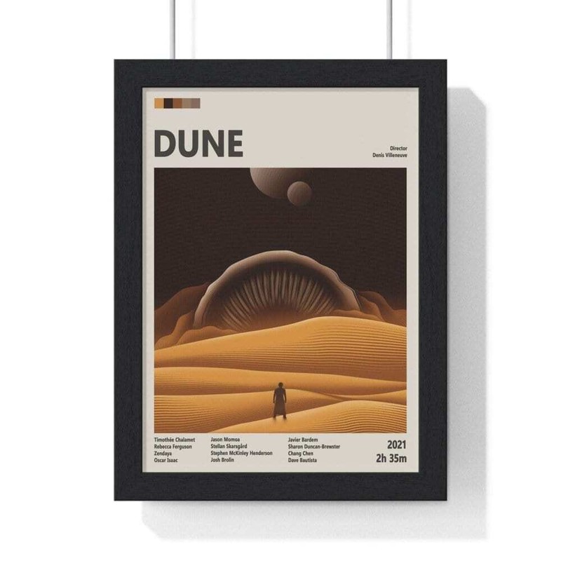 Dune 2021 Movie Poster – Epic Sci-Fi Adventure Art Print Wall Art Print Gift