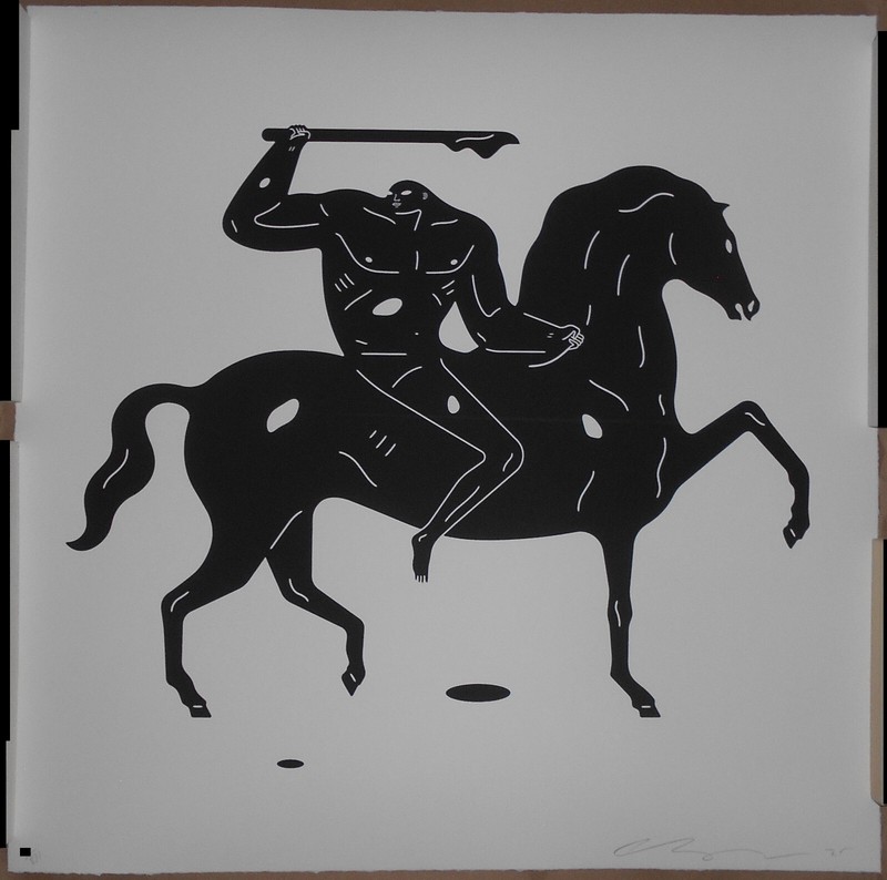 Cleon Peterson The Return Black Screen Print Signed Numbered Time Limited 20×20