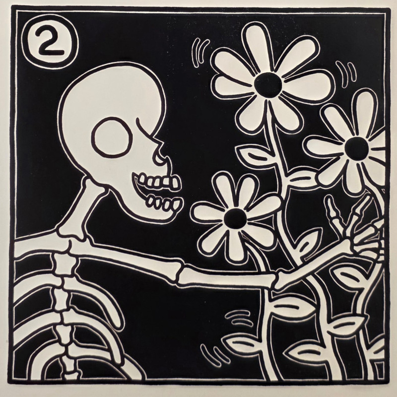 KEITH HARING “Untitled (For James Ensor) II” Pop Art Graffiti Print