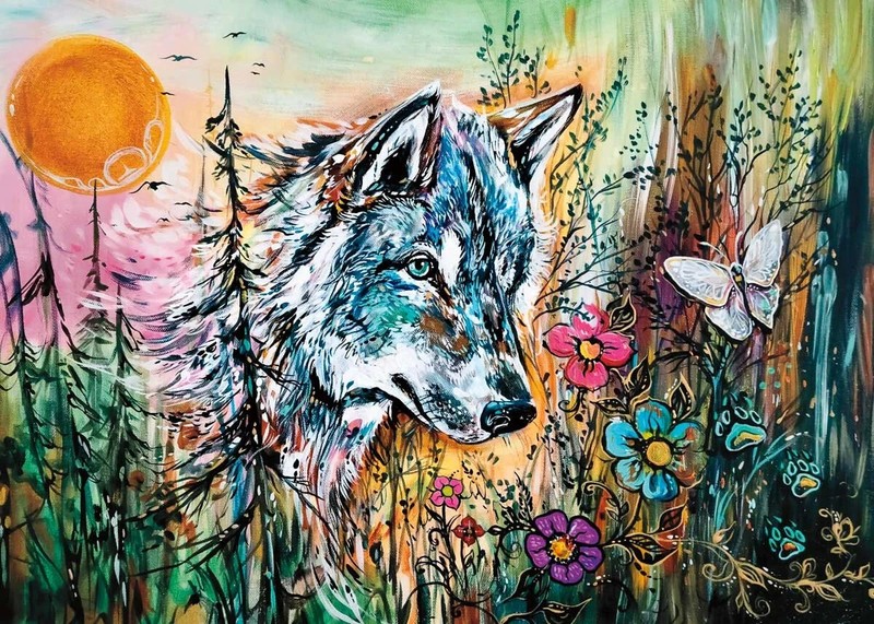 Wolf Path By Carla Joseph Framed Print